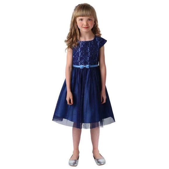 Jona Michelle Other - BRAND NEW girl Jona Michelle holiday formal navy / blue dress size 5
